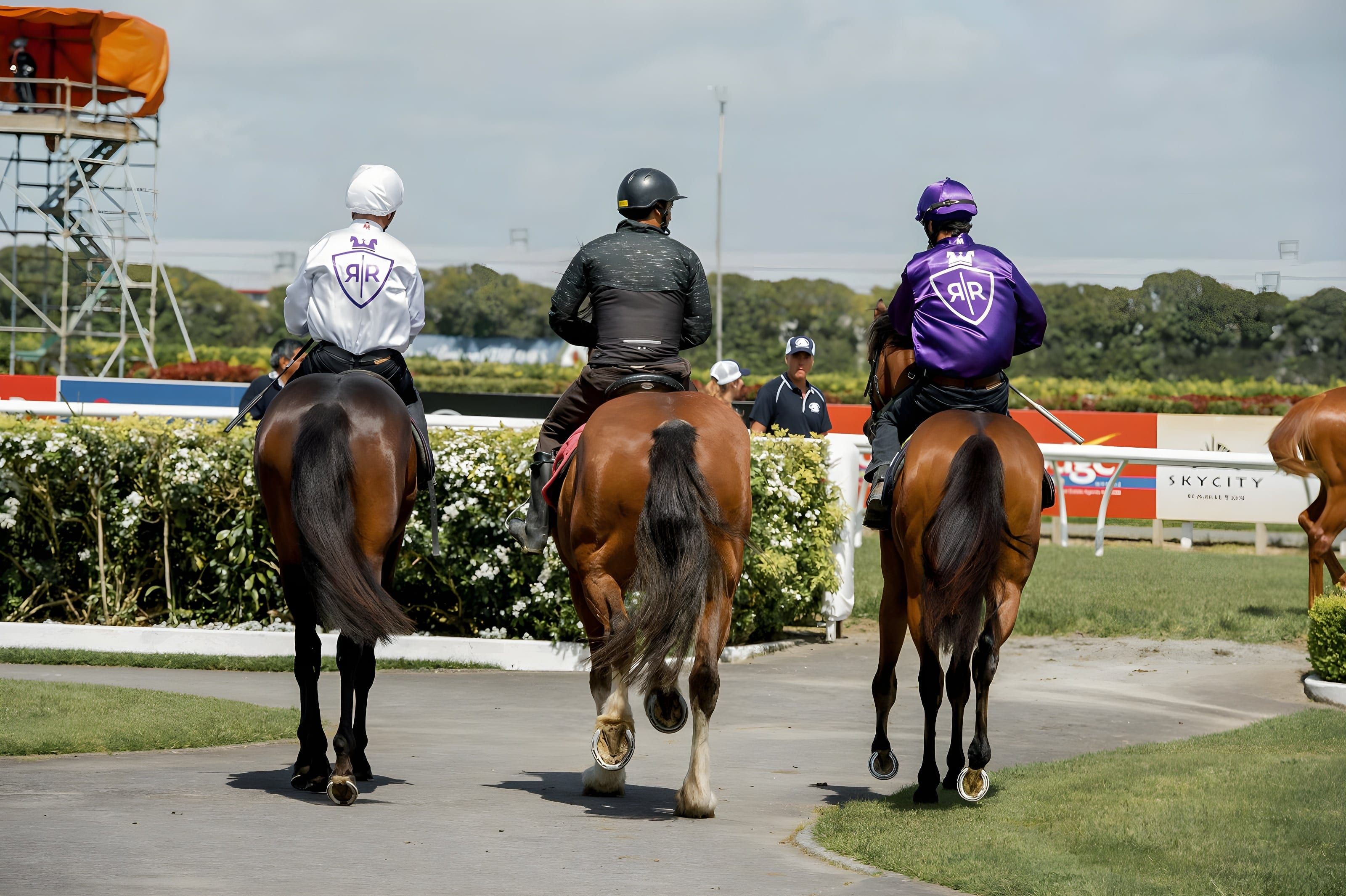Horses prepared for the sales